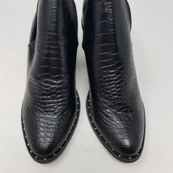 Very J New Black Ankle Booties Western comfortable Women Size 10 New without Box - Picture 4 of 12
